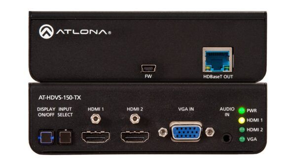 Atlona Technologies Three-Input Switcher For Hdmi And Vga Sources With Hdbaset Output (At-Hdvs-150-Tx)